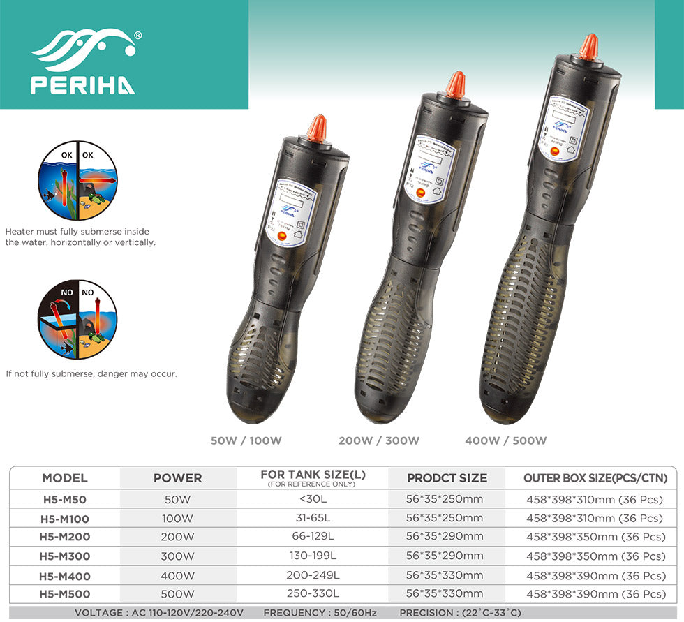 Periha H5-M Aquarium Heaters