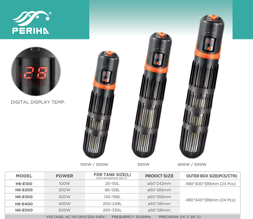 Periha H6-E Aquarium Heaters