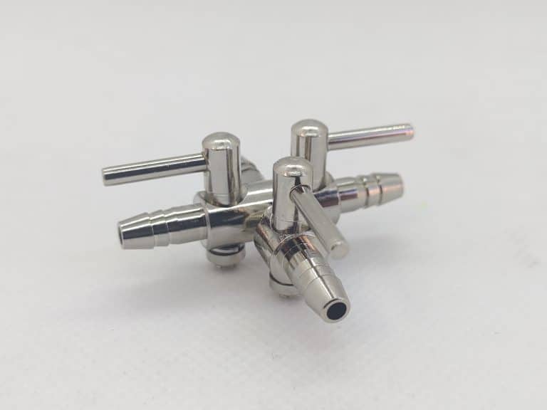 Nisso Air Line Splitter with Valve - 3 Way