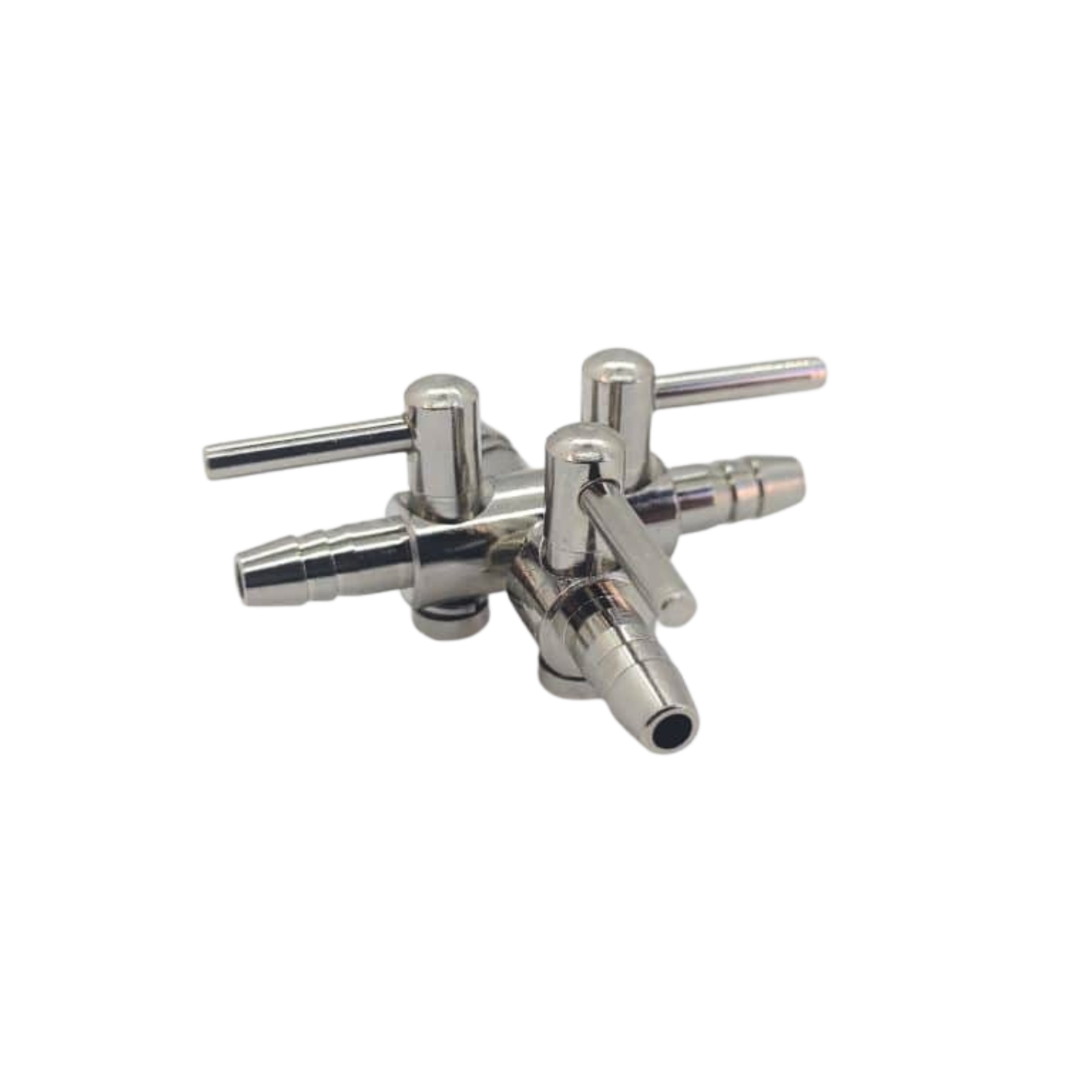 Nisso Air Line Splitter with Valve - 3 Way