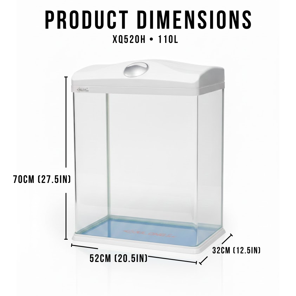 XILONG 110L Acrylic Aquarium | Complete Fish Tank Setup