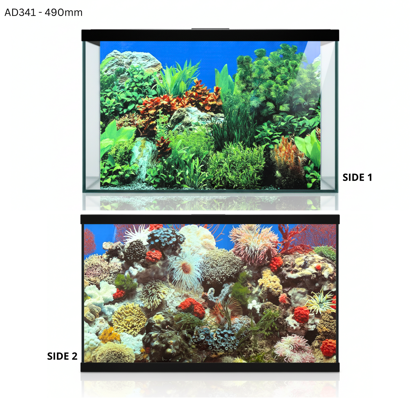 Aquatees Aquarium Background Posters - PLANT & REEF Series