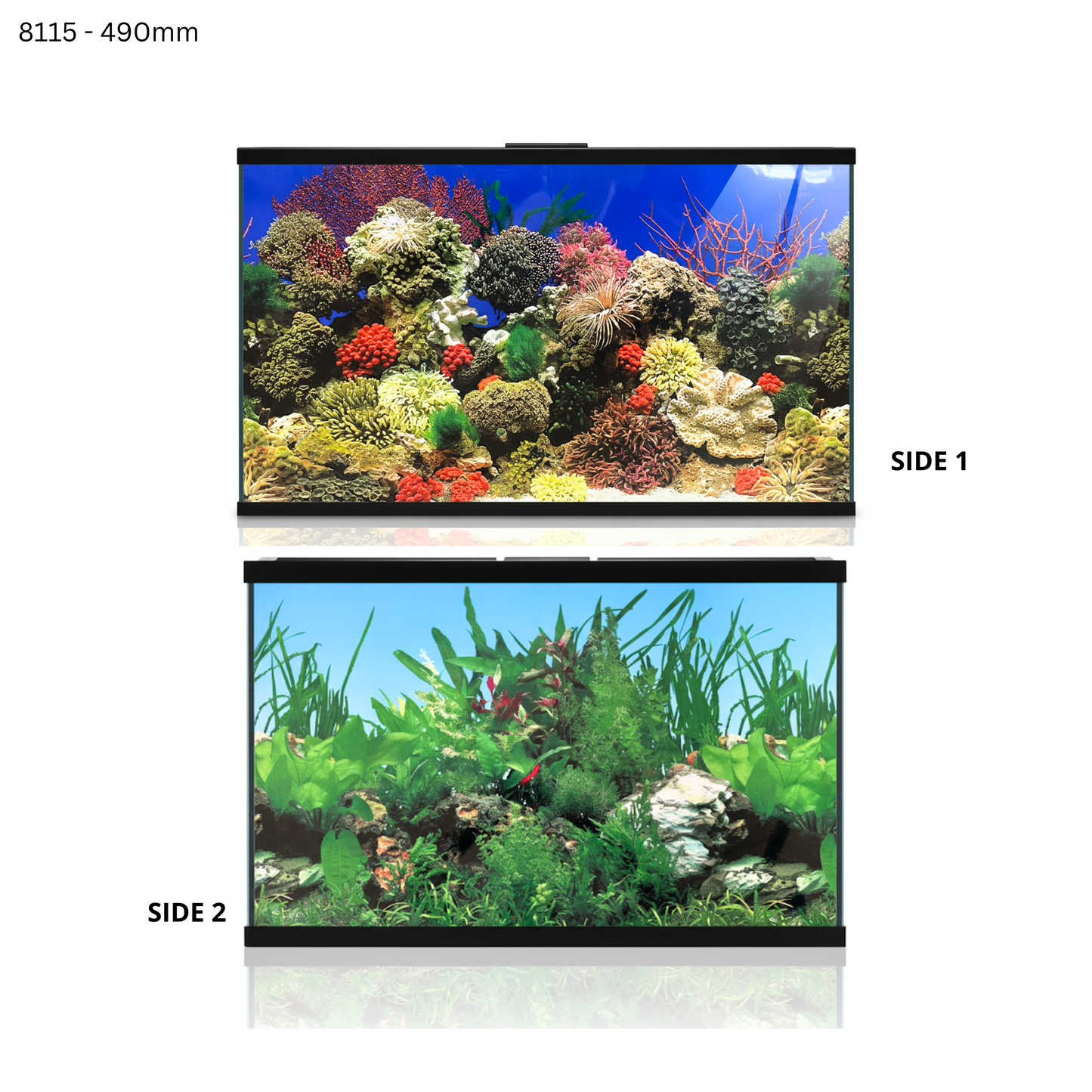 Aquatees Aquarium Background Posters - PLANT & REEF Series
