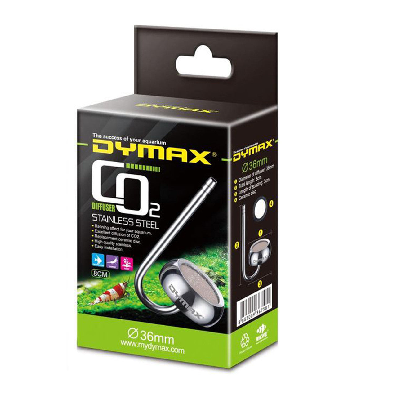 Dymax Stainless Steel Co2 Diffusers