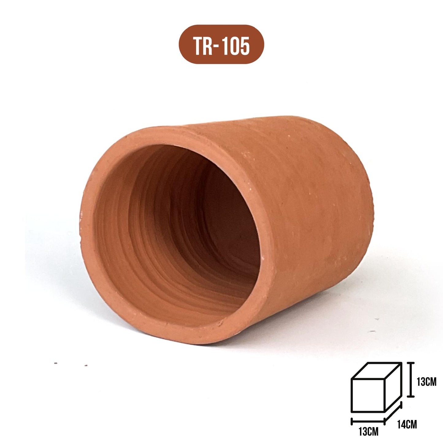Aquatees Aquarium Hiding Caves - Ceramic/Terracotta