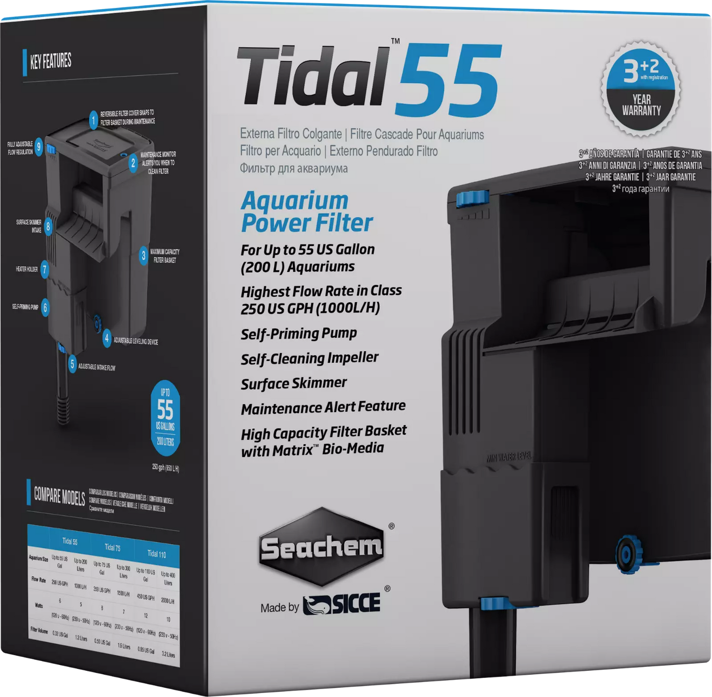 Seachem Tidal Power Filter 55