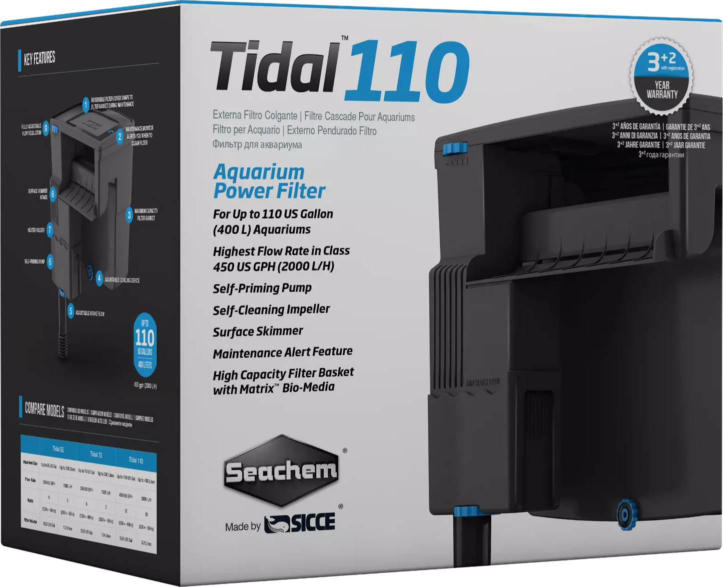 Seachem Tidal Power Filter 110