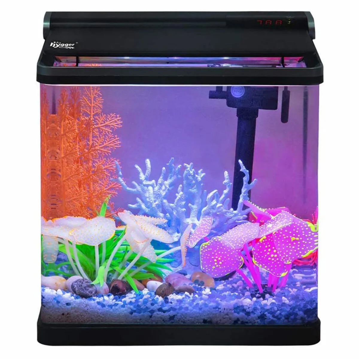 Hygger Curved Mini Glass Aquarium 15L
