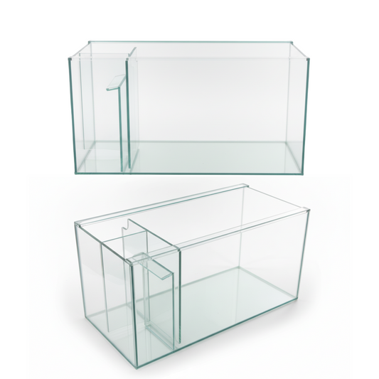 Aquatees AquaSystem - Glass Fish Tank With Side Sump