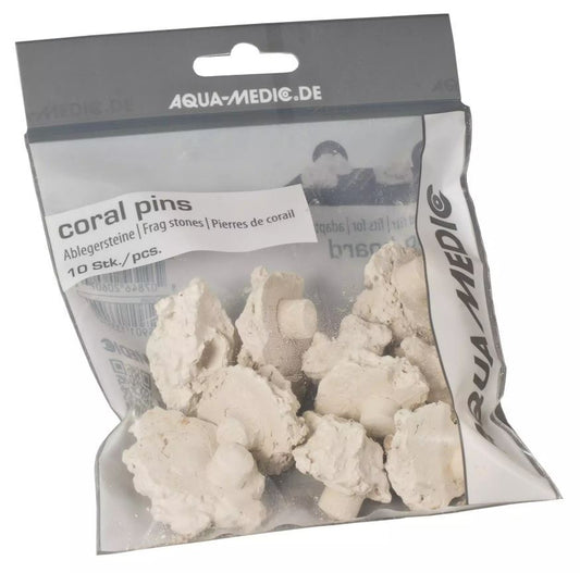 Aqua Medic Coral Pins Frag Stones 10 pcs Bag