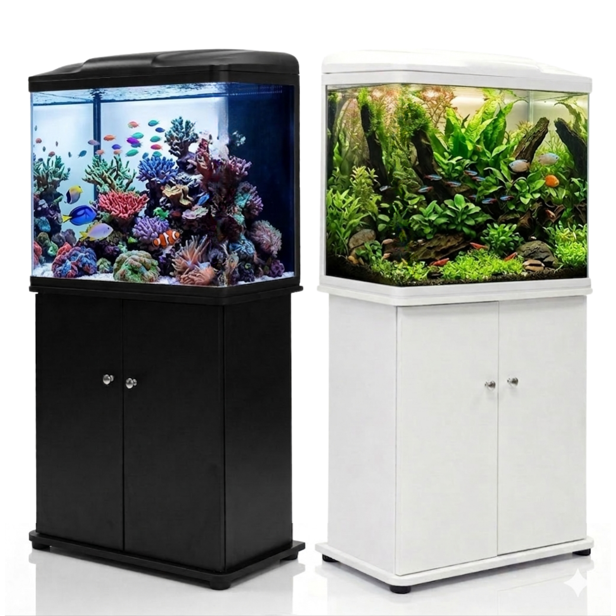 Aquatees B260H | 84L Luxury Aquarium & Integrated Storage Cabinet