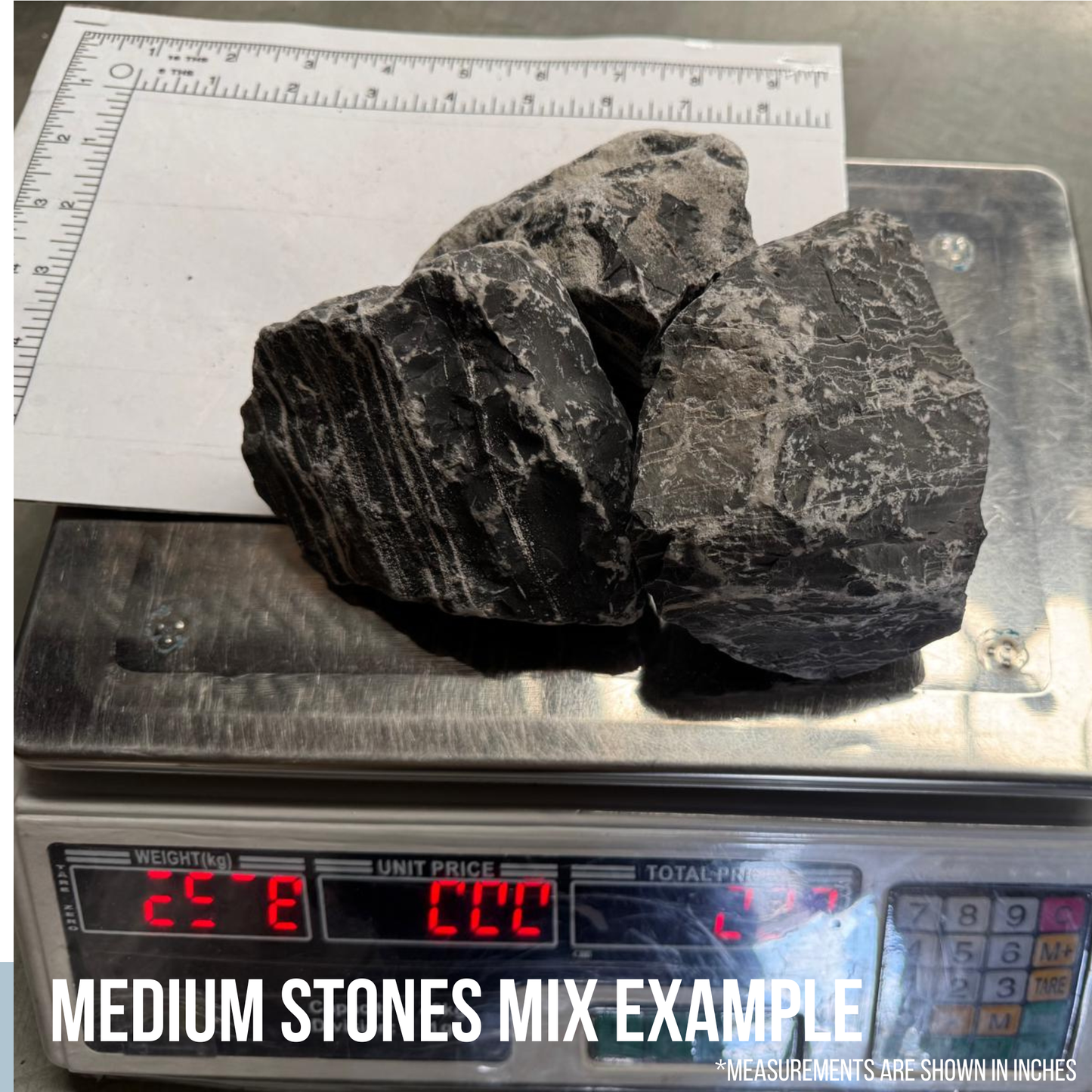 Aquatees Elements - Black & White Line Stone