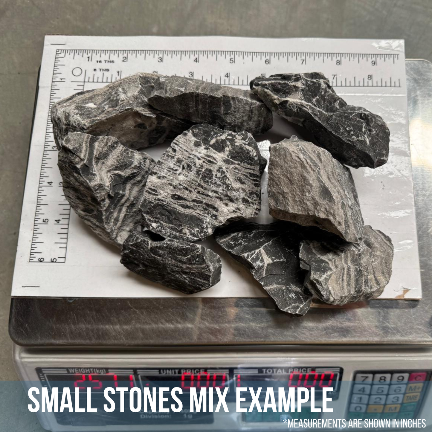 Aquatees Elements - Black & White Line Stone