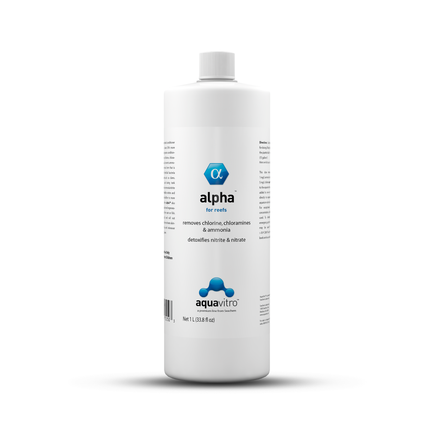 Aquavitro Alpha for Reef - Detoxifies Chlorine, Ammonia, and Nitrate