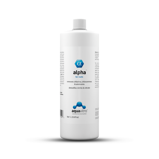 Aquavitro Alpha for Reef - Detoxifies Chlorine, Ammonia, and Nitrate