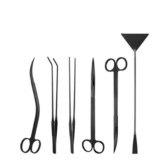 Aquatees Black Stainless Steel Aquascaping Tools