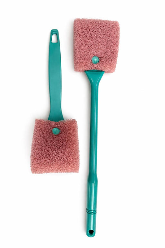 Dual Sided Aquarium Sponge Brush Cleaner Scraper