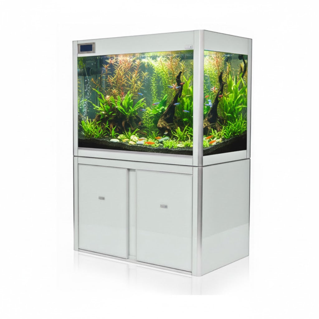 AQUATEES C120cm Signature Series | 730L Digital LED Aquarium & Cabinet Set